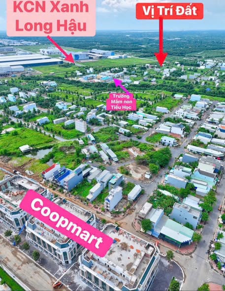 Đất nền KDC Thái Sơn, Long Hậu 100m² giá chỉ 2.19 tỷ - Sổ hồng riêng, xây dựng tự do!