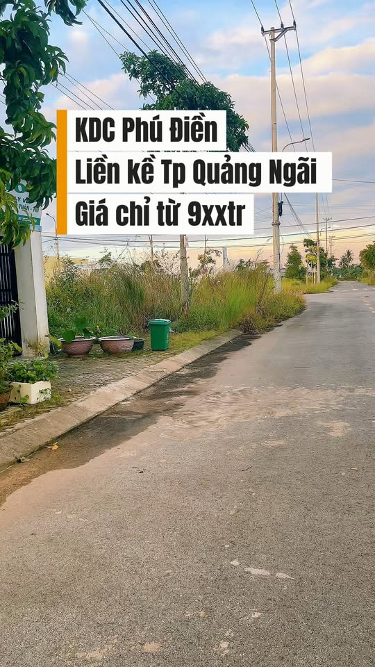 Đất nền KDC Phú Điền Quảng Ngãi 97,5m² - Giá siêu hấp dẫn chỉ trong tháng này!
