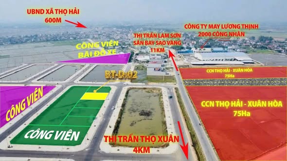 Đất nền KCN Xuân Hòa Thọ Hải 114m² chỉ từ 285 triệu - Cơ hội đầu tư hấp dẫn!