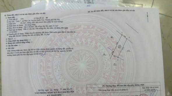 Đất nền khu tái định cư Vái Réo, Quốc Oai, 85m² giá 4.25 tỷ - Sổ đỏ chính chủ!