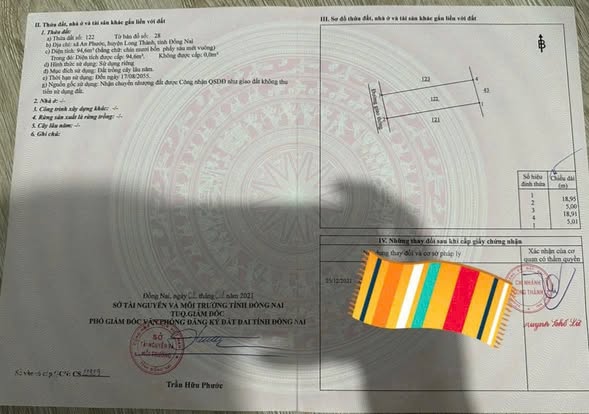 Đất nền ấp 7 An Phước 95m² giá 850 triệu - Đầu tư sinh lời ngay!