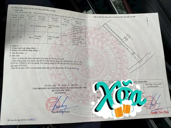 Đất nền Tân Minh, Sóc Sơn 58m² - Sổ đỏ chính chủ, giá thỏa thuận hấp dẫn!