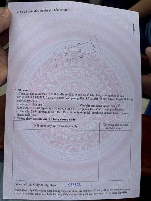 Đất nền Kim Quan, Thạch Thất 80m² - Mặt tiền 5.5m, Gần bệnh viện và trường học!