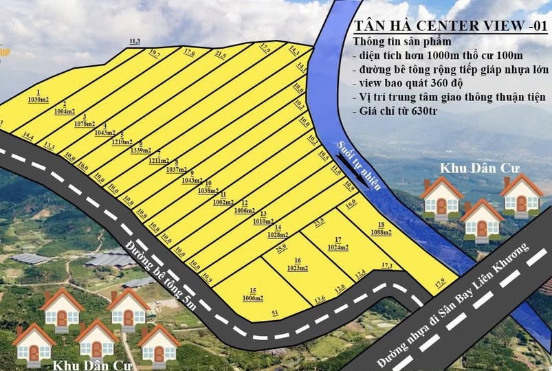 Đất nền Tân Hà, Lâm Hà, Lâm Đồng 1000m² giá chỉ 630 triệu - Sổ đỏ chính chủ!