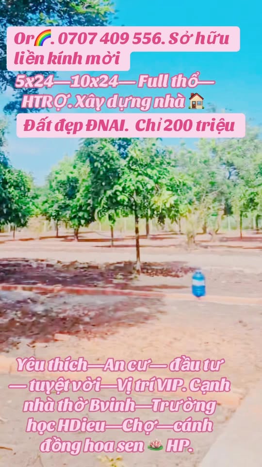 Đất nền Bảo Vinh, Long Khánh 120m² giá 600 triệu - Cơ hội đầu tư sinh lời cao!