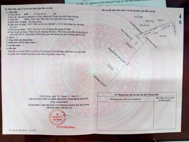 Đất mặt tiền Mỹ Phước - Tân Vạn 225m² giá 5.5 tỷ - Đầu tư sinh lời ngay!