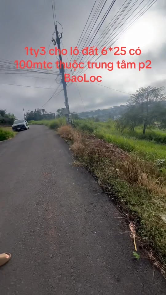 Đất thổ cư 150m² hẻm 123/23 Mạc Đỉnh Chi, Bảo Lộc - Giá chỉ 1.3 tỷ!