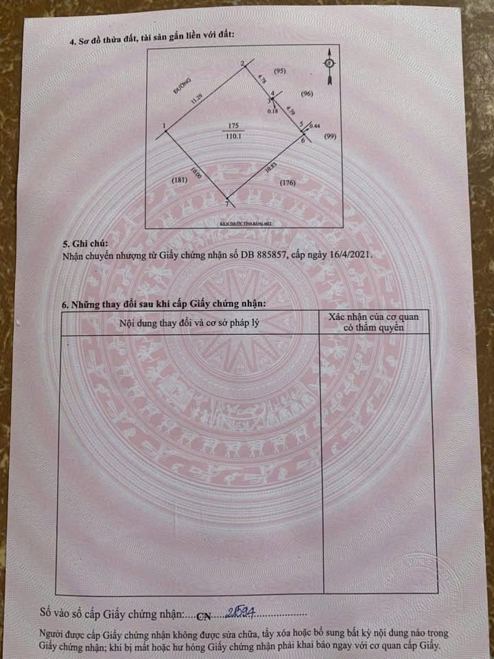 Đất Phường Lê Lợi 110.1m² giá 5 tỷ - Đầu tư sinh lời với 2 dãy trọ