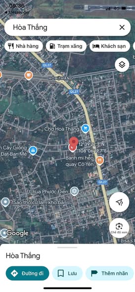 Đất nền Hòa Thắng Buôn Ma Thuột 120m² giá 1.35 tỷ - Cơ hội đầu tư hấp dẫn!