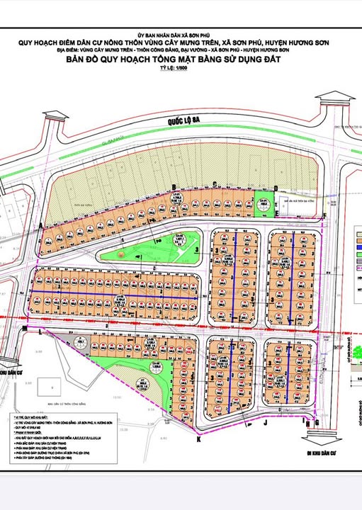 Đất thổ cư Phố Châu, Hương Sơn 200m² giá 1.6 tỷ - Gần công viên, vị trí đẹp!