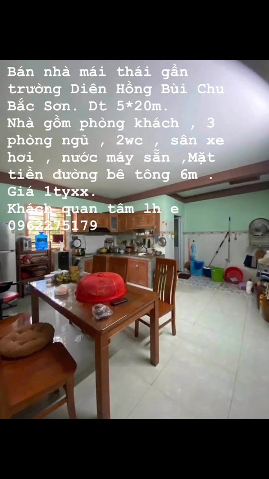 Nhà mái thái đẹp tại Bắc Sơn, Trảng Bom 100m² giá chỉ 1 tỷ - Sẵn sàng vào ở!