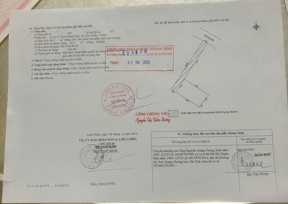 Đất nền Liên Chiểu Đà Nẵng 67m² giá 2.15 tỷ - Cơ hội đầu tư hấp dẫn!