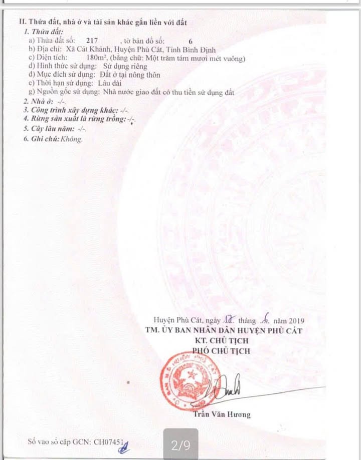 Đất nền Đề Gì, Phù Cát 180m² giá chỉ 1.2 tỷ - Hướng Đông thu hút năng lượng!