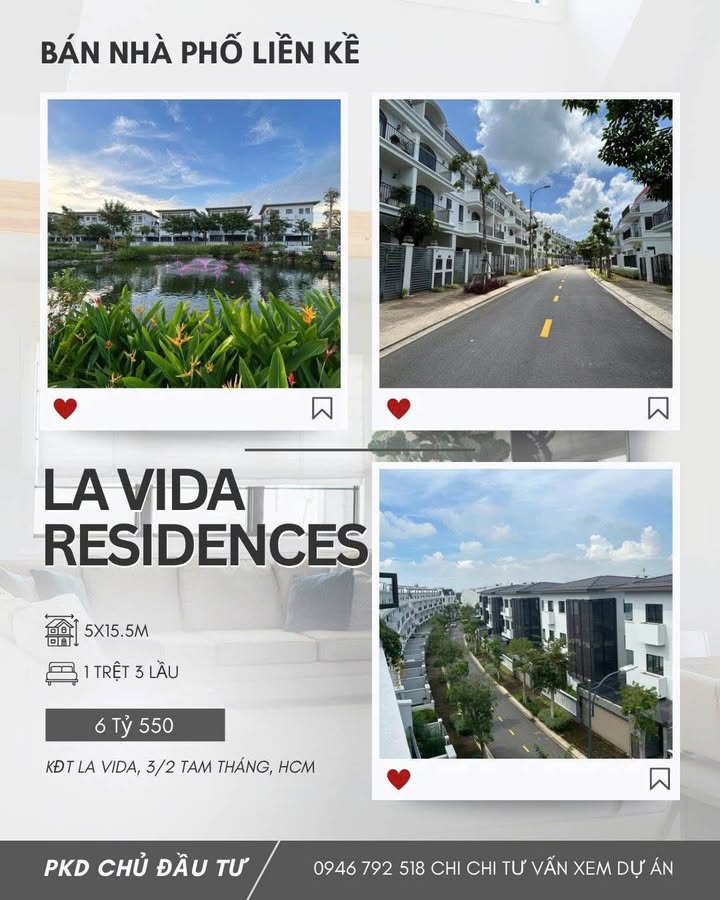 Nhà phố La Vida Residences Vũng Tàu 77m² - Đầu tư sinh lời lâu dài!