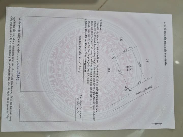 Đất thổ cư Sài Sơn 86m² - Giá thỏa thuận, cơ hội đầu tư hấp dẫn!