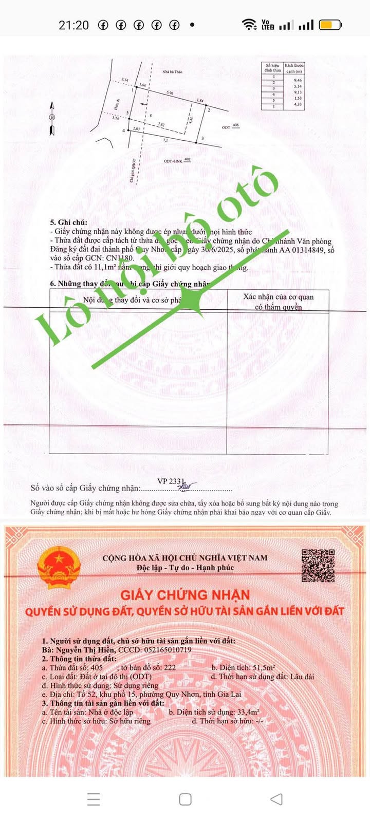 Đất nền 2 mặt tiền Hoàng Văn Thụ, Quy Nhơn - Giá chỉ từ 2 tỷ - Đầu tư sinh lời ngay!