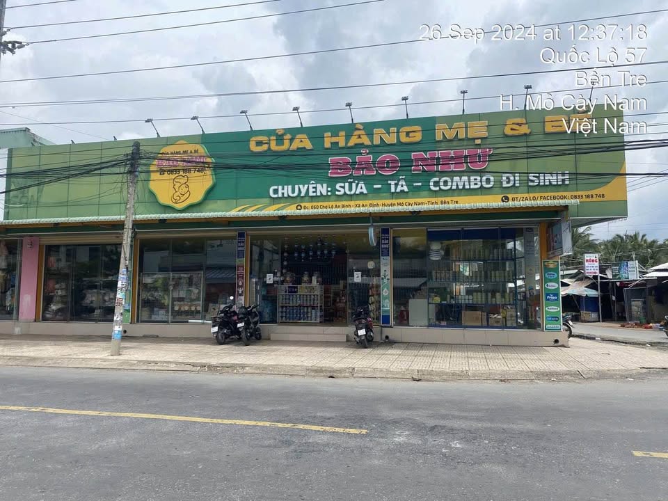 Mặt bằng kinh doanh chợ QL51 Mỏ Cày Nam 250m² - Giá 12 triệu/tháng, thuê ngay!
