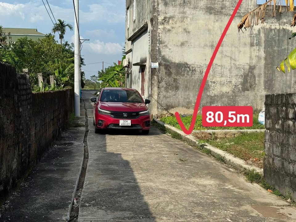 Đất nền 80.5m² tại Trung Tú, Ứng Hòa - Giá chỉ 2 tỷ, pháp lý rõ ràng!