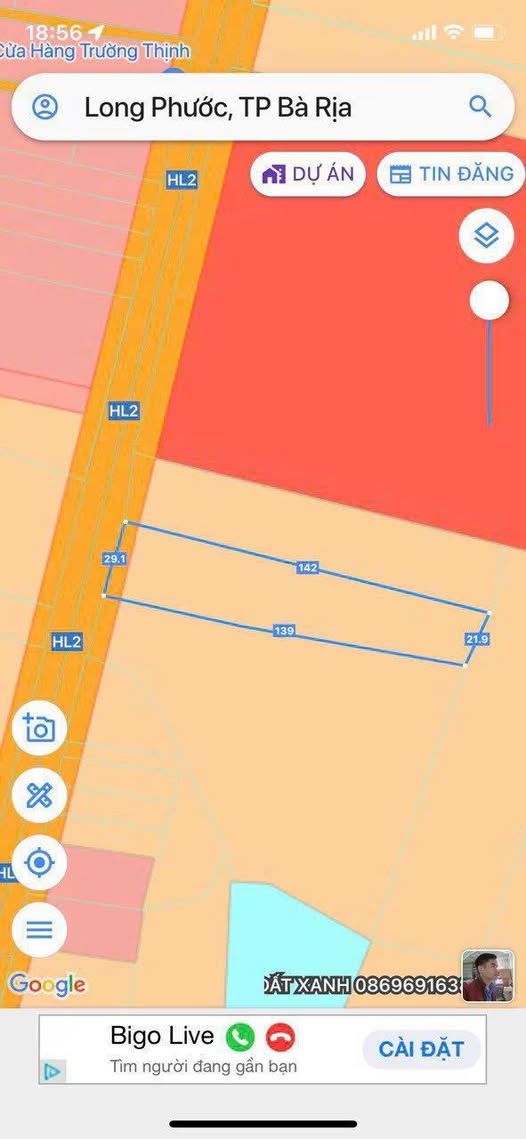 Đất CLN 3640m² Mặt Tiền Đường Hương Lộ 2 - Kinh Doanh Đỉnh Cao