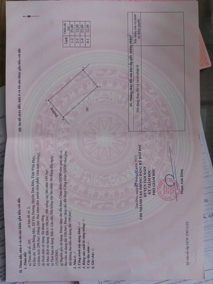 Đất nền 500m² xã Yên Dương, Tam Đảo chỉ 2.1 tỷ - Cơ hội tuyệt vời cho đầu tư!