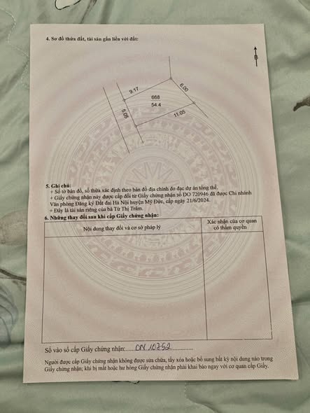 Đất nền tại xã Tuy Lai, huyện Mỹ Đức 55m² giá 1 tỷ - Vị trí đắc địa