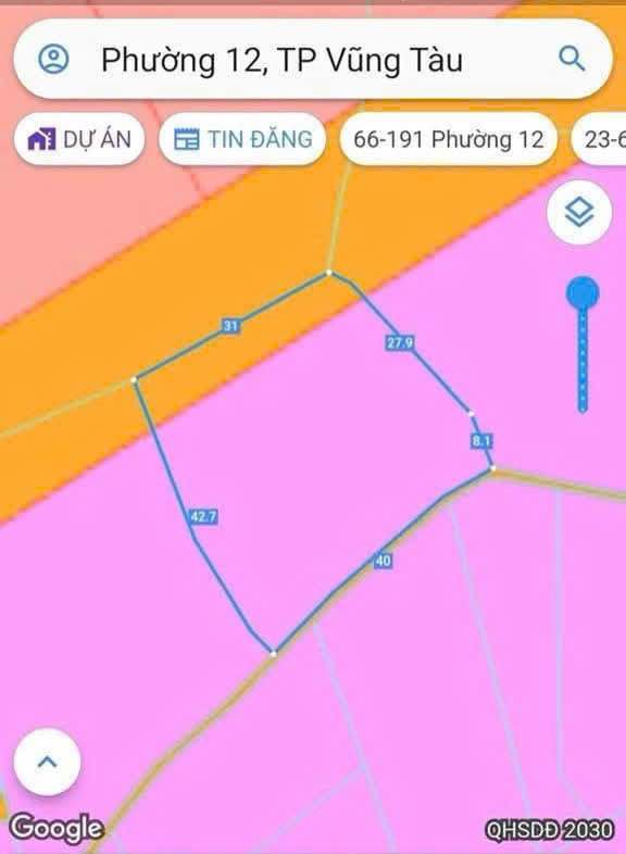 Đất mặt tiền hẻm 1216 Vũng Tàu 1440m² giá 14.4 tỷ - Đầu tư sinh lời hấp dẫn!