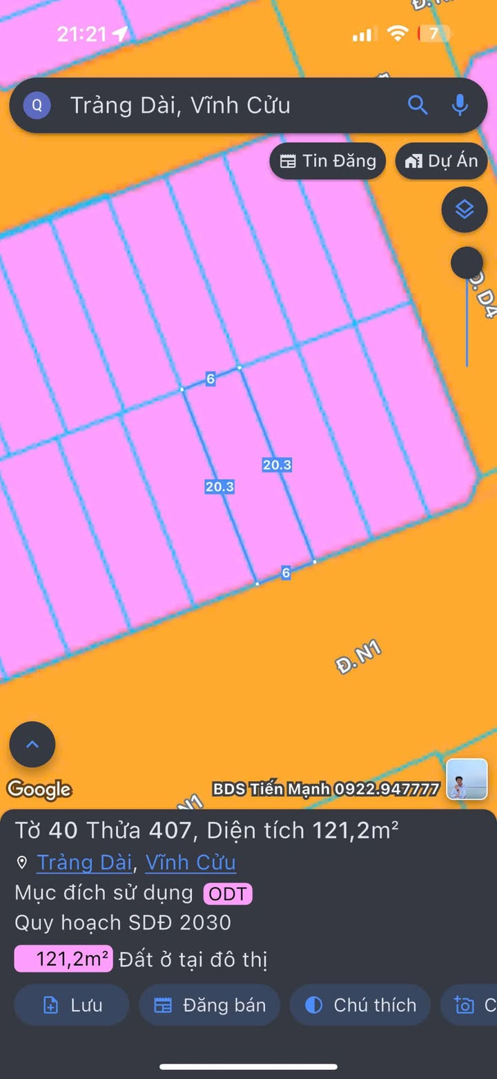 Lô đất KDC Phú Gia 1 Trảng Dài 120m² giá 4.2 tỷ - Đầu tư sinh lời hấp dẫn!