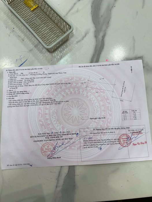 Đất mặt tiền Hoàng Văn Thụ, Quy Nhơn 79m² giá 6 tỷ - Cơ hội đầu tư tuyệt vời!