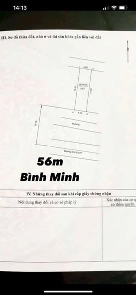 Đất mặt tiền Tỉnh lộ 427, Bình Minh, 56m² giá nhỉnh 7 tỷ - Cơ hội kinh doanh tuyệt vời!