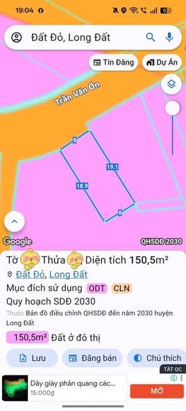 Nhà cấp 4 Đất Đỏ Bà Rịa - Vũng Tàu 145m² giá 1.75 tỷ - Sổ hồng riêng!