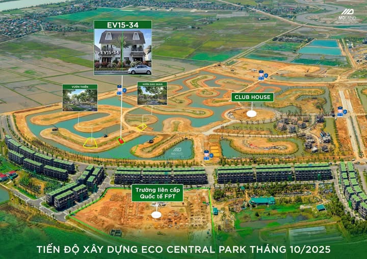 Townhouse Island Villas Vinh 190m² giá 14.3 tỷ - Sống giữa thiên nhiên lãng mạn!