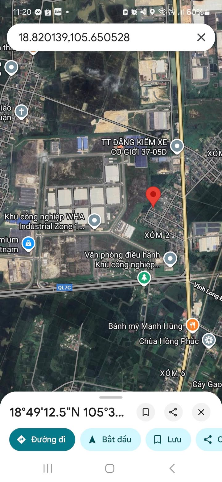 Đất nền Nghi Long 135m² giá 1.4 tỷ - Đầu tư hấp dẫn gần khu công nghiệp WHA!