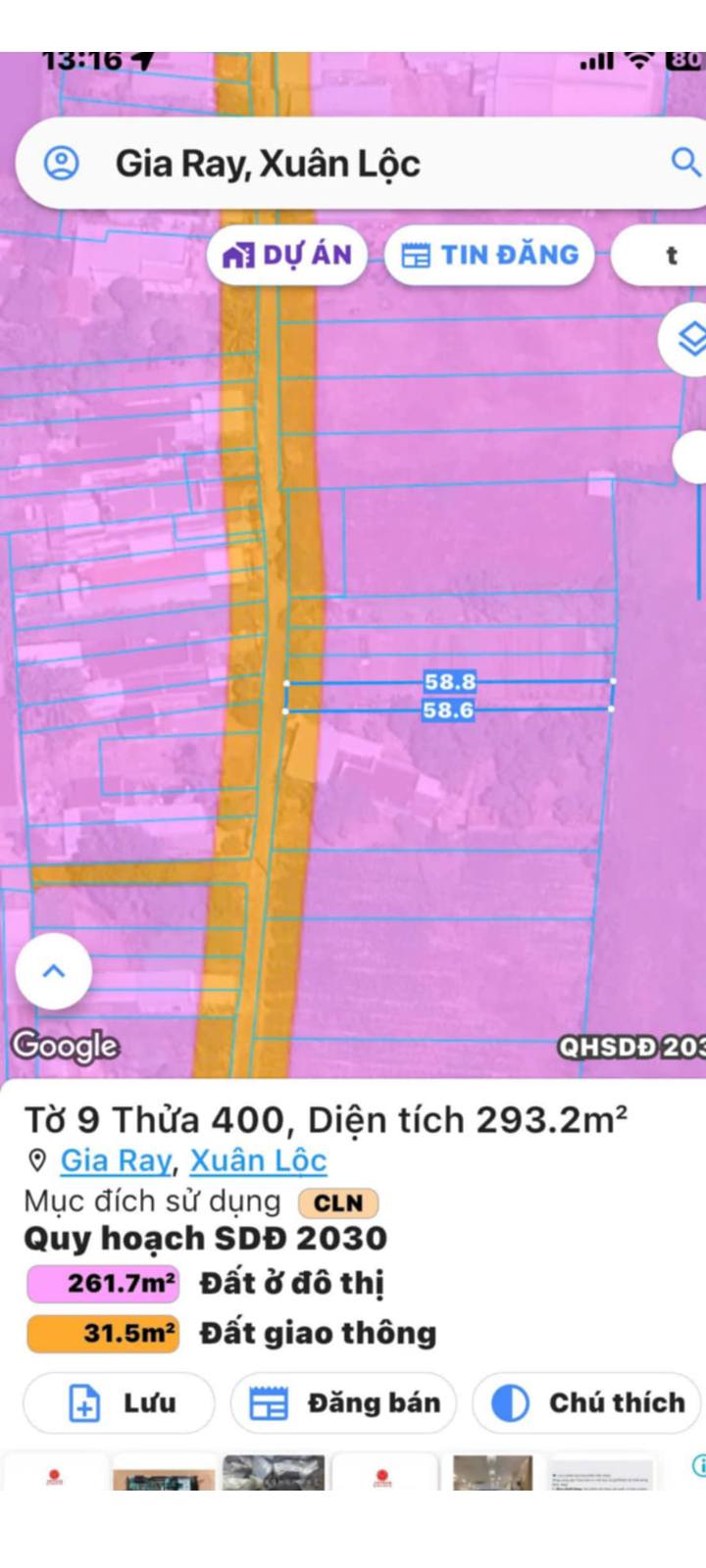 Đất thổ cư Gia Ray, Xuân Lộc 290m² giá 1.35 tỷ - Cơ hội đầu tư tuyệt vời!