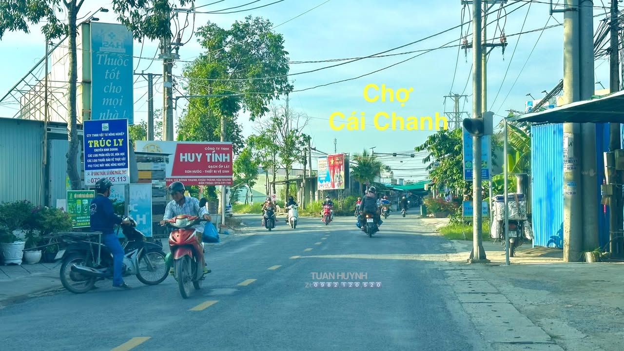 Đất nền góc 2 mặt tiền chợ Cái Chanh 306m² - Kinh doanh thuận lợi!
