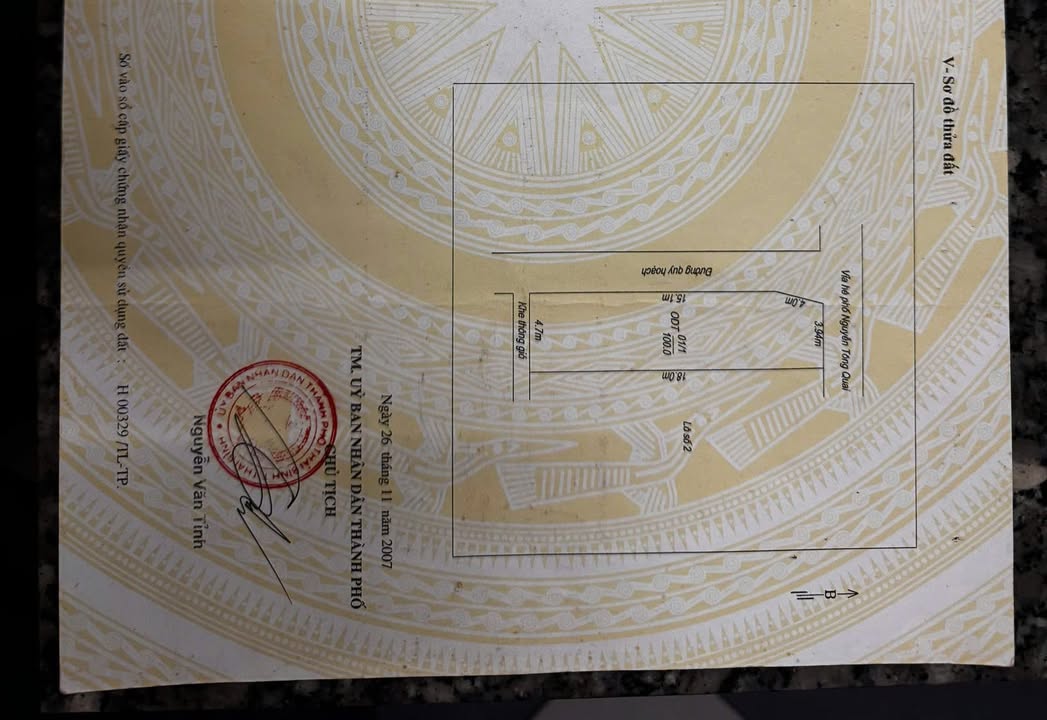 Bán đất lô góc mặt đường Nguyễn Tông Quai 100m² giá 12 tỷ - Cơ hội kinh doanh tuyệt vời!