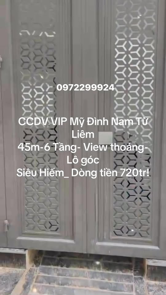 Căn hộ CCDV VIP Mỹ Đình 45m² giá 7.2 tỷ - View thoáng, đầu tư sinh lời!