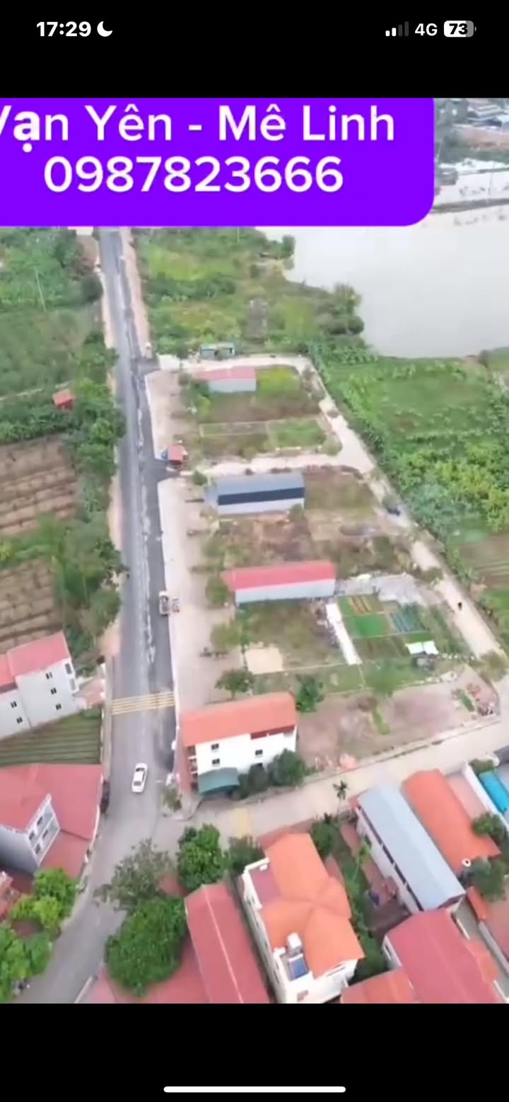 Đất đấu giá Vạn Yên Mê Linh 69m² giá 2.1 tỷ - Vị trí đẹp, hướng hồ!