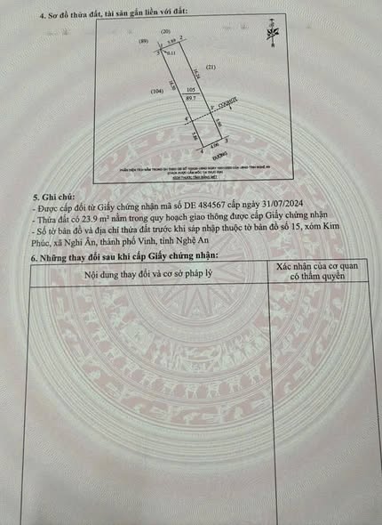 Đất nền xóm Kim Phúc, Nghi Ân 89,7m² giá 1.25 tỷ - Chính chủ bán gấp!