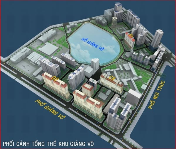 Căn hộ B1 Giảng Võ 71m² giá 5 tỷ - Vị trí đắc địa, view hồ tuyệt đẹp!