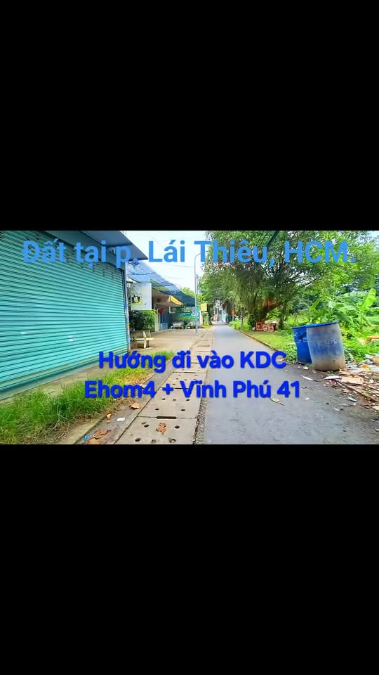 Lô đất thổ cư Lái Thiêu, Bình Dương 334,9m² - Mặt tiền đường nhựa, thuận tiện cho kinh doanh!