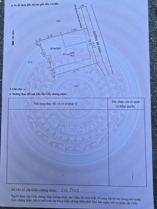 Đất nền Dĩ An 146.8m² giá chỉ 4 tỷ - Mua 1 được 2 nhà cấp 4!