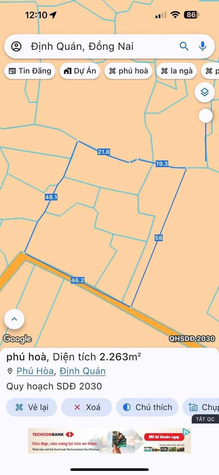 Đất thổ cư 100m² tại xã Phú Hoà, Trảng Bom - Giá đầu tư hấp dẫn!