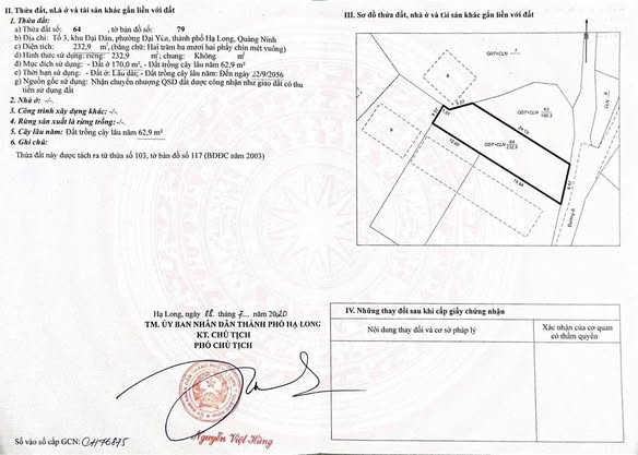 Đất nền Hạ Long 232m² giá 2.784 tỷ - Đầu tư sinh lời ngay!
