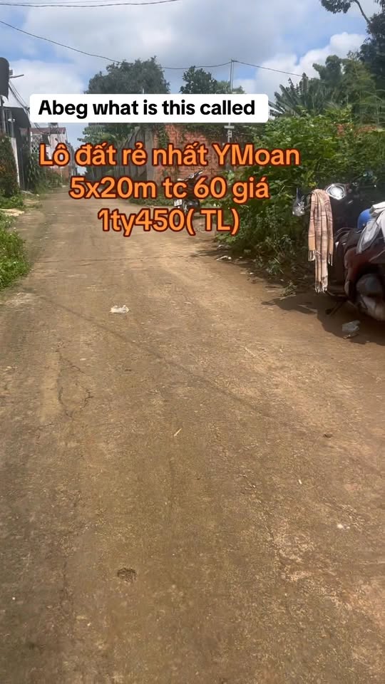 Đất thổ cư hẻm 451/57 Y Moan 97m² giá 1.45 tỷ - Đầu tư sinh lời ngay!