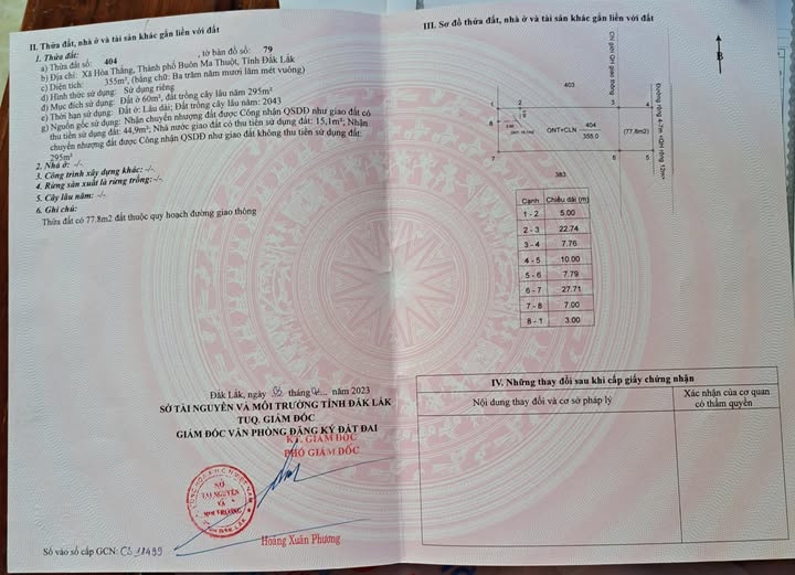 Đất thổ cư Hòa Thắng, Buôn Ma Thuột 350m² giá 3.5 tỷ - Đầu tư sinh lời cao!