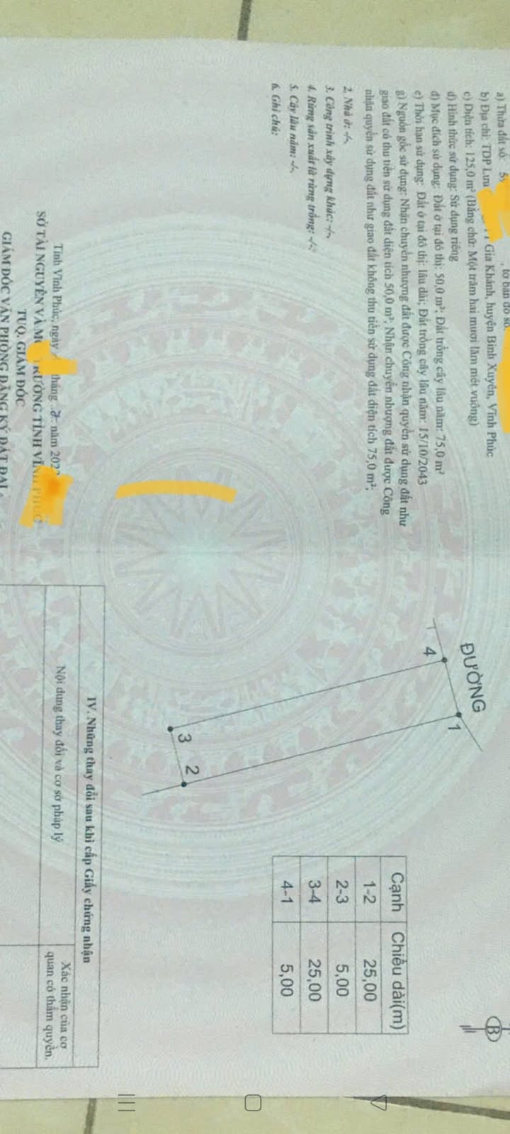 Đất thổ cư 125m² Gia Khánh, Bình Xuyên, Vĩnh Phúc - Giá chỉ 900 triệu!