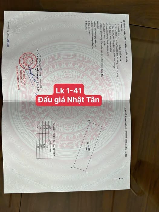 Đất nền Nhật Tân Kim Bảng 90m² giá 2.6 tỷ - Lô góc cây xanh, sẵn sổ đỏ!