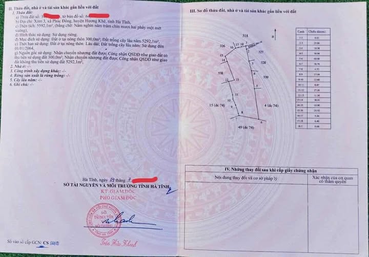 Đất nền Phúc Đồng, Hương Khê 5592m² - Giá đầu tư hấp dẫn cho nhà đầu tư!