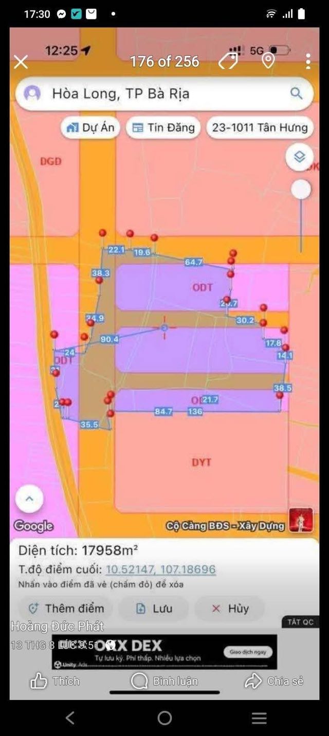 Đất nền 18,000m² Phường Tam Long Bà Rịa - Vũng Tàu giá 70 tỷ - Tiềm năng đầu tư lớn!