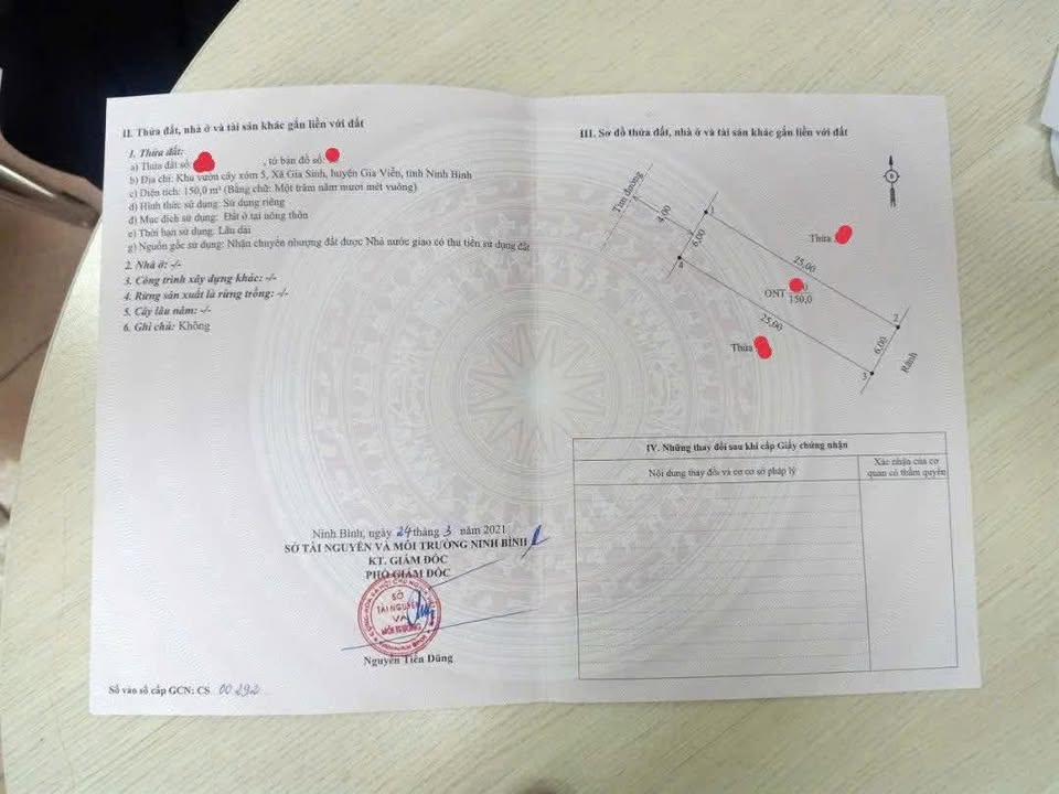 Đất nền Gia Sinh, Gia Viễn 150m² giá 2 tỷ - Cơ hội đầu tư tuyệt vời!